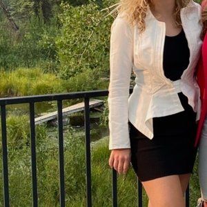 White Vintage Retro Jacket